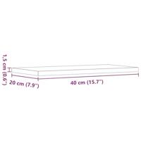 Wandschappen 4 st 40x20x1,5 cm bewerkt hout artisanaal eiken - thumbnail
