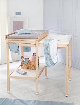 Verschoontafel met schuifbad - ROBA - Inclusief waterafstotend matras Roba stijl Grijs - Opbergplank - Natuurlijk hout Verschoontafel met schuifbad - ROBA - Inclusief waterafstotend matras Roba stijl Grijs - Opbergplank - Natuurlijk hout