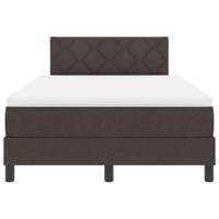 Boxspring bed met matras Donkerbruin 120 x 200 cm Stof - thumbnail