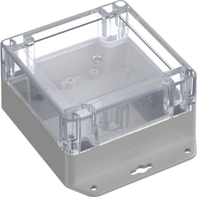 TRU COMPONENTS 6U07111106737 TC-13865284 Industriële behuizing 136.5 x 106.5 x 60.1 ABS-PC Lichtgrijs, Transparant 1 stuk(s)