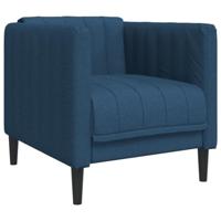 Fauteuil stof blauw - thumbnail