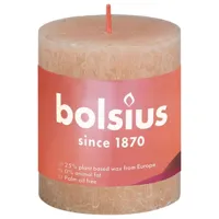 Bolsius rustiek stompkaars 80/68 roze - thumbnail