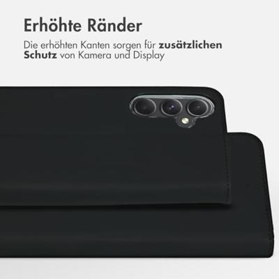 Accezz Wallet Softcase Bookcase Samsung Galaxy A55 Telefoonhoesje Zwart - thumbnail