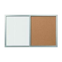 Herlitz 10685394 10685394 Magneettafel, Whiteboard (b x h) 600 mm x 400 mm Zilver, Kurk - thumbnail