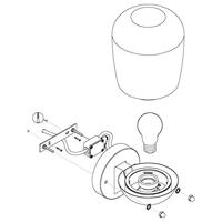 Eglo Design muurlampDonatori - 98701 - thumbnail