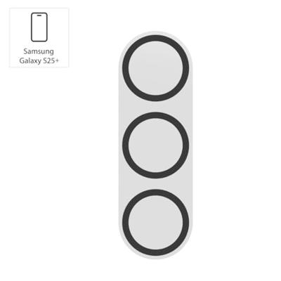 Hama Camerabescherming voor Samsung Galaxy S25+ (Samsung lensbescherming, schokbestendig, cameraglas 9H, beschermende folie, case-friendly, cameraafdekking, krasbestendig, pantserglas S25+ zonder
