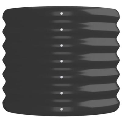 VidaXL Plantenbak 152x40x36 cm gegalvaniseerd staal antracietkleurig