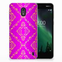 Siliconen Hoesje Nokia 2 Barok Roze - thumbnail