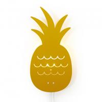 Roommate wandlamp Pineapple junior 33 x 17 cm staal 7W geel - thumbnail