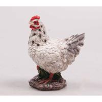Farmwood Animals Tuinbeeld kip mini wit 5x5x12cm - thumbnail
