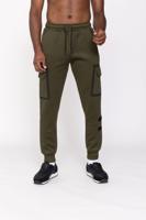 Zayne Milano - Heren Joggingbroek - Zakken Op De Zijkant - Kaki - Stijlvol - thumbnail