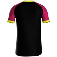 JAKO 4224 Shirt Iconic Km - Zwart/Pink/Fluogeel - XXL - thumbnail