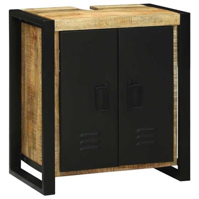 Wastafelkast met plank Bruin 55 x 35 x 60 cm Massief Mango Hout