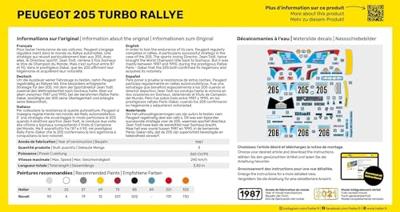 Heller 1/43 Peugeot 205 Turbo Rallye