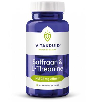 Vitakruid Saffraan 28 mg (Affron®) & L-Theanine Groene Thee 90 Vitakruid Saffraan 28 mg (Affron®) & L-Theanine Groene Thee 90