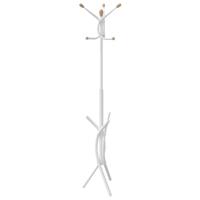 Kapstok 176 cm gepoedercoat ijzer wit - thumbnail