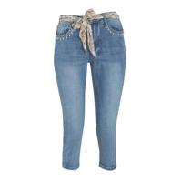 Cassis slim fit capri jeans lichtblauw - thumbnail