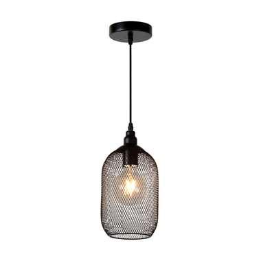 Lucide MESH - Hanglamp - Ø 15 cm - 1xE27 - Zwart