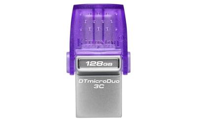 USB stick Kingston microDuo 3C 128 GB Paars - thumbnail