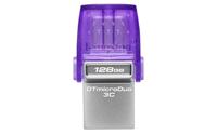 USB stick Kingston microDuo 3C 128 GB Paars - thumbnail