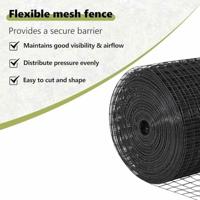 VidaXL Hek met paal grijs 1 x 10 m staal - thumbnail