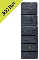 Garantia Slim regenton 300 liter stone decor antraciet - thumbnail
