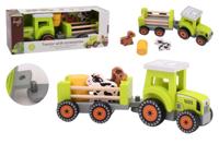 Jouéco Houten speelgoedtractor met accessoires - joueco - vanaf 18 maanden - thumbnail