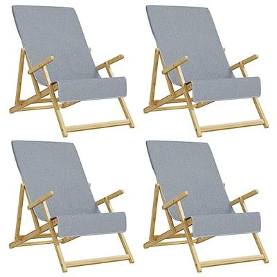 VidaXL Strandhanddoeken 4 st 400 g/m² 60x135 cm stof grijs