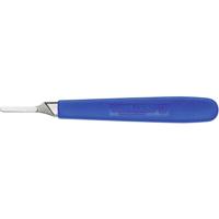 Mesgreep 140 mm Nikkel, Kunststof Blauw 1 stuk(s) - thumbnail