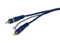 RCA kabel 2x Tulp 5 meter met remote kabel en vergulde pluggen (CL195-B) - thumbnail