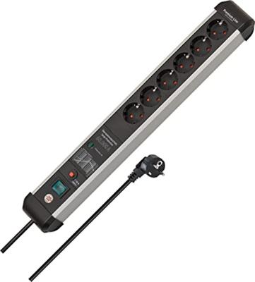 Brennenstuhl Premium-Protect-Line | 6 voudig | *DE* | 5m | 60kA | ÜSS/Filter | 16A | Zekering 1391010601