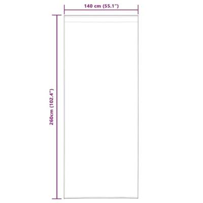 VidaXL Voile gordijn 2 pcs donkergrijs 260 x 140 cm polyester