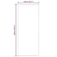 Voile Gordijn met gordijnen 2 pcs Crème 260 x 140 cm Polyester - thumbnail