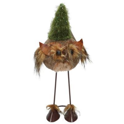 Figuur uil Hedwig groen 35 cm | 8 stuks