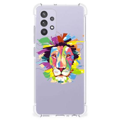 Samsung Galaxy A32 4G | A32 5G Enterprise Editie Stevig | Bumper Hoesje | Lion Color