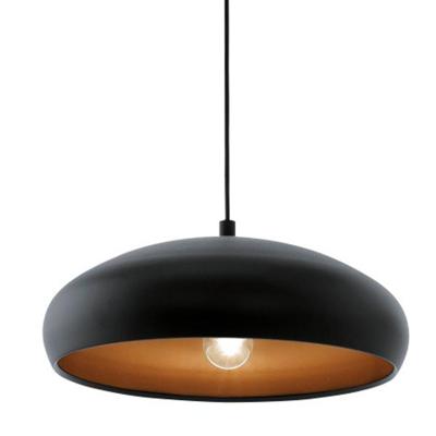 Eglo Landelijke hanglampMogano 1 40cm zwart met roodkoper - 94605