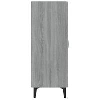 Dressoir 70x34x90 cm bewerkt hout grijs sonoma eikenkleurig - thumbnail