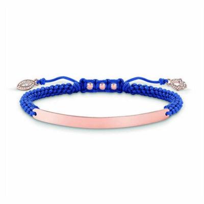 Thomas Sabo LBA0068-898-1 Blauw Roze goud Zilver - Maat: 14,5-21 cm Dames armband