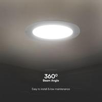 V-TAC VT-61006 78591 LED-inbouwpaneel Energielabel: E (A - G) 6 W Neutraalwit Wit - thumbnail