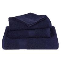 VidaXL Gastendoekjes 4 st 30x50 cm 360 g/m² 100% katoen marineblauw - thumbnail