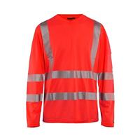 Blåkläder UV-T-Shirt lange mouw High-Vis 33851013 | High-Vis Rood | Maat S - 7330509524114 - thumbnail