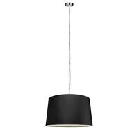 QAZQA Moderne hanglamp staal met kap 45 cm zwart - Cappo 1 - thumbnail
