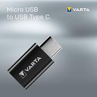 Varta USB 2.0 Adapter [1x USB-C stekker - 1x Micro-USB-bus] Charge & Sync Adap. - thumbnail