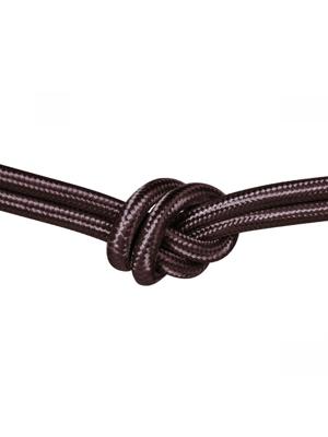 Strijkijzersnoer 3-aderig - per meter - bruin