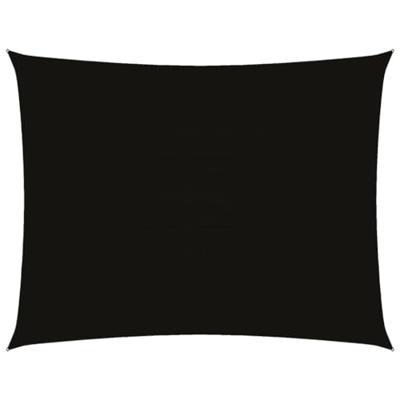 VidaXL Zonnescherm rechthoekig 3x4,5 m oxford stof zwart VidaXL Zonnescherm rechthoekig 3x4,5 m oxford stof zwart