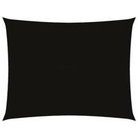 VidaXL Zonnescherm rechthoekig 3x4,5 m oxford stof zwart - thumbnail
