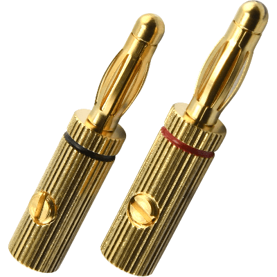 Oehlbach: Banana B3 Stekker < 4mm² - 4 stuks - Goud