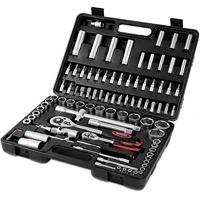 Toolbox - Gereedschapset 94 delig verchroomd vanadium staal - thumbnail