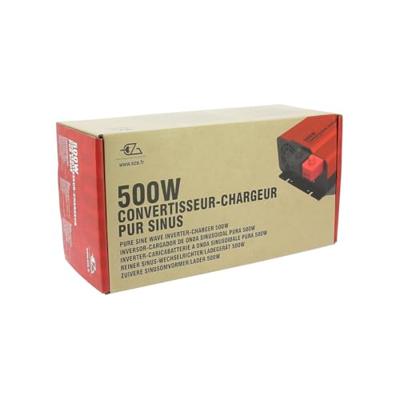 Omvormer-lader - EZA - Zuivere sinusgolf 500W - Zuivere sinusgolf - 10A lader - Compatibel met AGM/gel/lithium-accu's