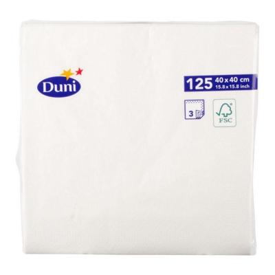 Duni - Dunisoft Servetten Wit 40X40 - 125 stuks Duni - Dunisoft Servetten Wit 40X40 - 125 stuks
